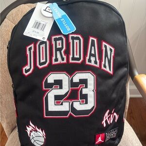 Jordan Nike Backpack Black & Red Brand New W/Tags $75 MSRP